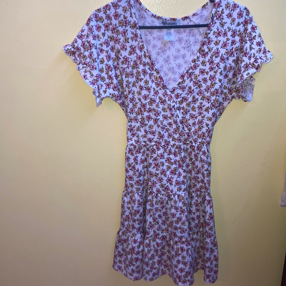 A floral dress with flowers